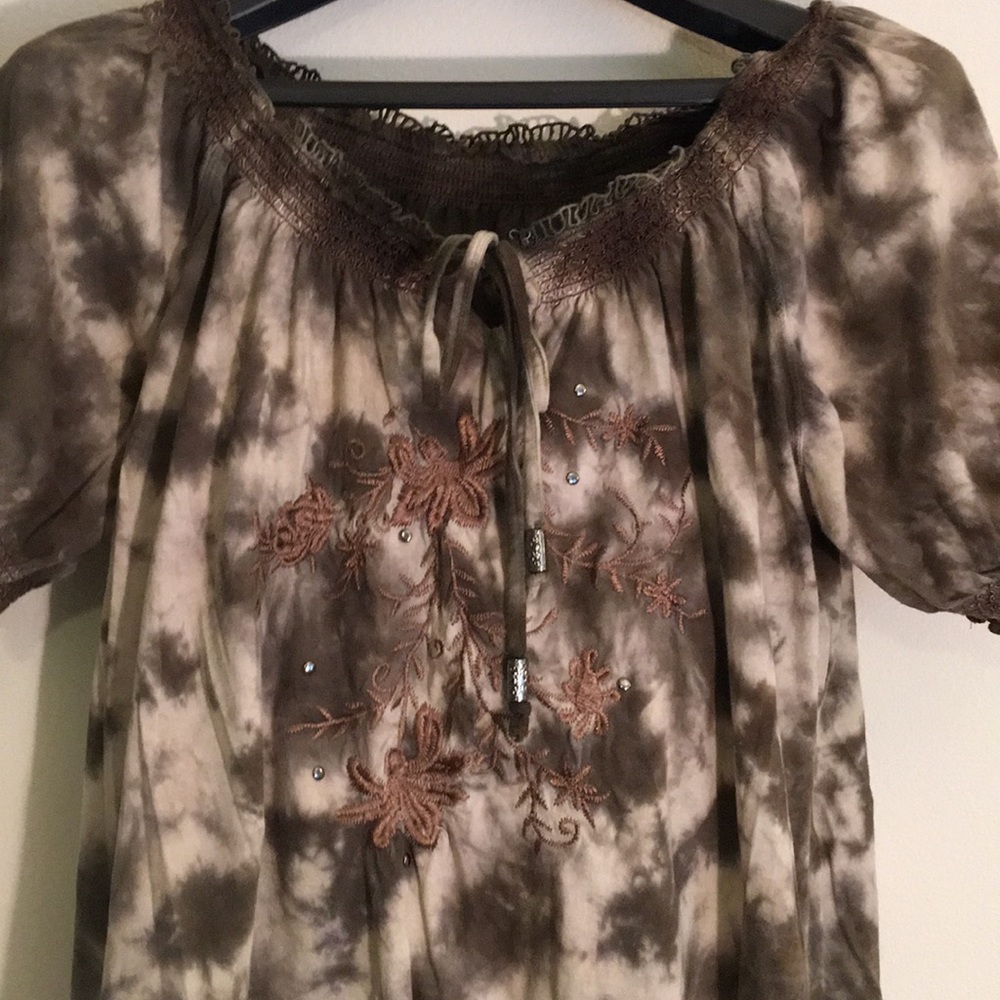 RXB blouse shirt camo embroidered